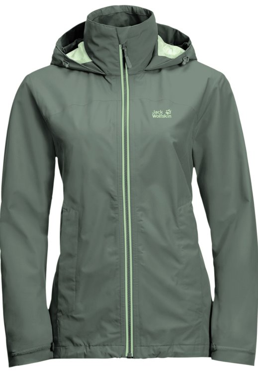 Evandale Jacket W Origins Hedge Green Brand Jack Wolfskin