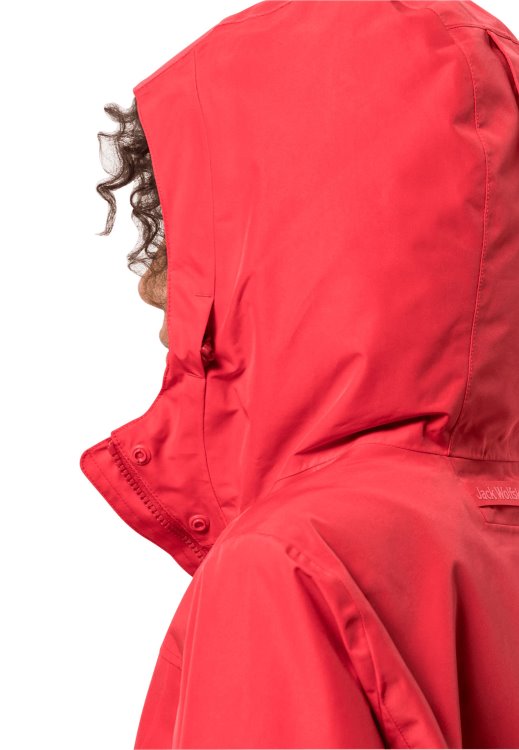 Tulip Red Brand Jack Wolfskin Fashion Cape York Paradise Coat W