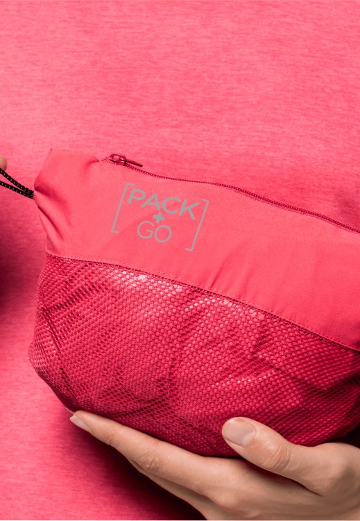 Tulip Red Pack & Go Shell W Brand Jack Wolfskin Origins