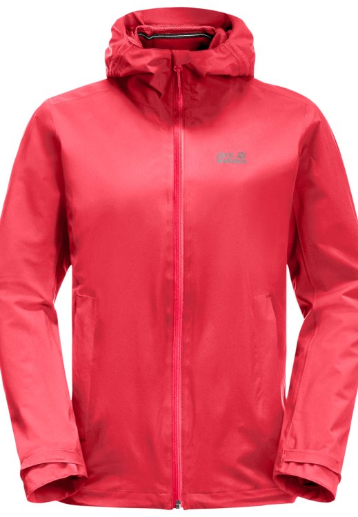 Tulip Red Pack & Go Shell W Brand Jack Wolfskin Origins