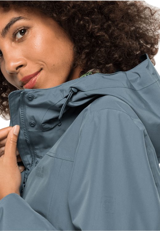 Cape York Paradise Coat W Brand Jack Wolfskin Collections Teal Grey