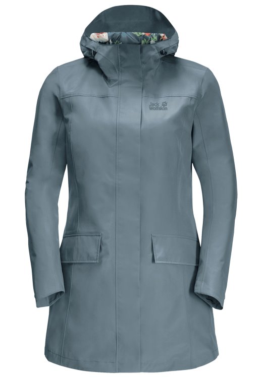 Cape York Paradise Coat W Brand Jack Wolfskin Collections Teal Grey