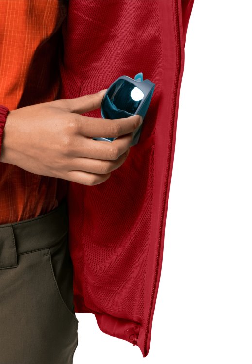 Stormy Point Jacket W Bright Scarlet Brand Jack Wolfskin Origin