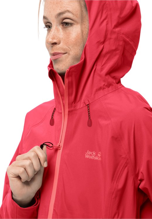 Brand Jack Wolfskin Tulip Red Highest Peak Jacket W Hot