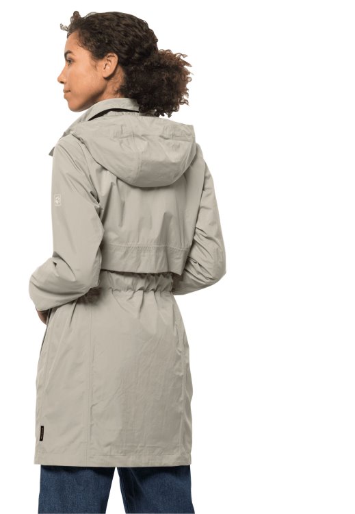 Best Norden Port Coat W Dusty Grey Brand Jack Wolfskin