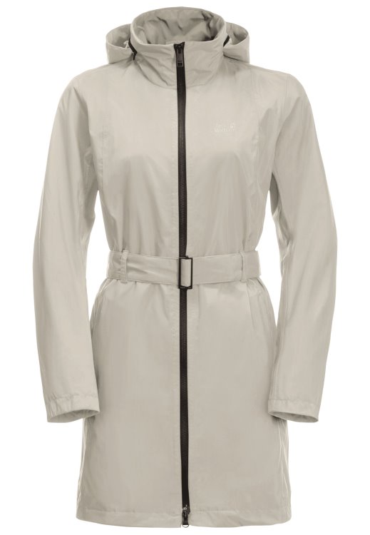 Best Norden Port Coat W Dusty Grey Brand Jack Wolfskin