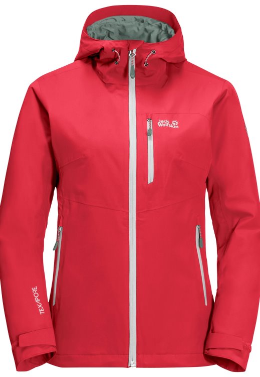 New Brand Jack Wolfskin Tulip Red Eagle Peak Jacket W
