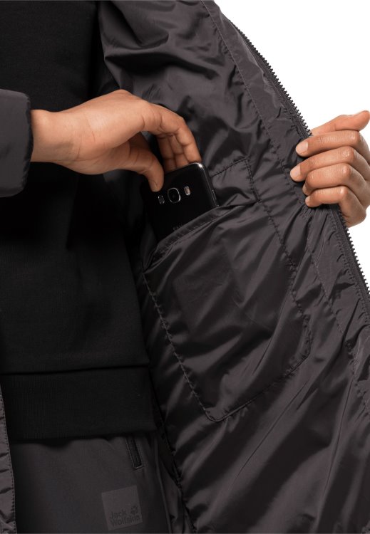 Eisbach Coat W Hot Phantom Brand Jack Wolfskin