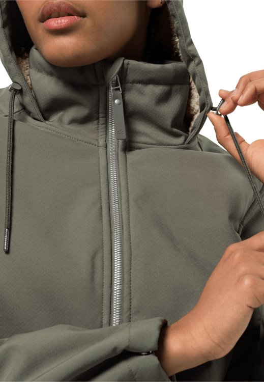Brand Jack Wolfskin Fashion Windy Valley Coat W Dusty Olive