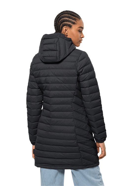 Black Glowing Mountain Coat W Brand Jack Wolfskin Hot