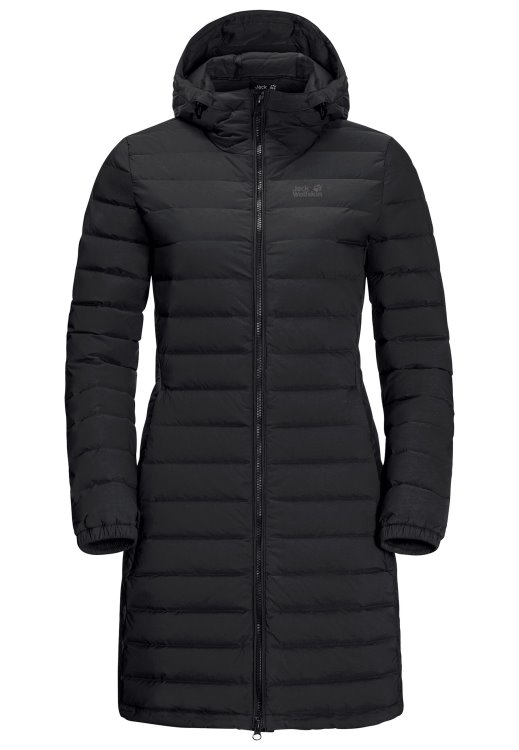 Black Glowing Mountain Coat W Brand Jack Wolfskin Hot