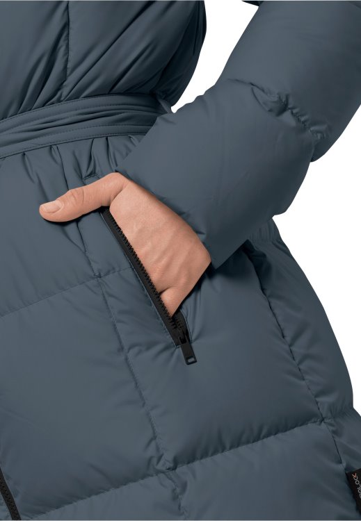 Slate Blue Frozen Lake Coat W Best Brand Jack Wolfskin