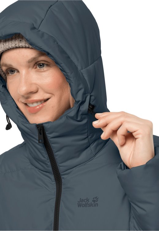 Slate Blue Frozen Lake Coat W Best Brand Jack Wolfskin