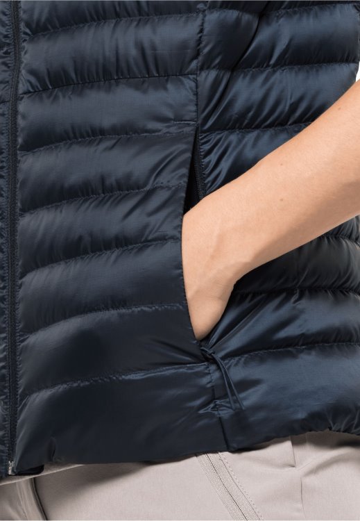 Brand Jack Wolfskin Night Blue Pack & Go Down Vest W Collection