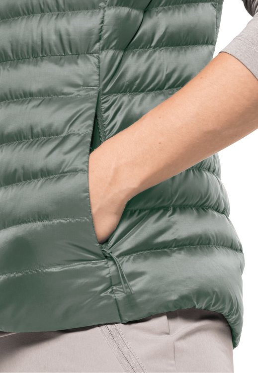Brand Jack Wolfskin Pack & Go Down Vest W Hedge Green Origins
