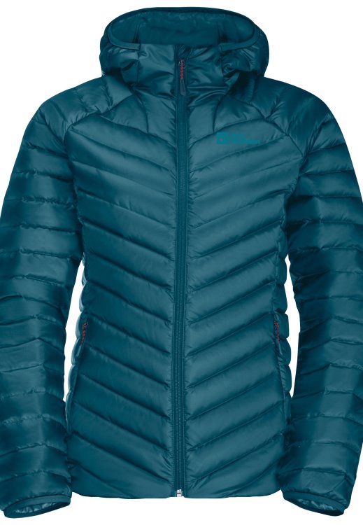 Blue Coral Brand Jack Wolfskin Passamani Down Hoody W Original