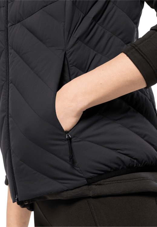 Athletic Down Vest W Brand Jack Wolfskin Hot Black