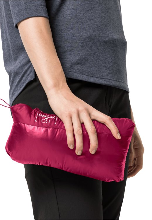 Pack & Go Down Jacket W Origin Cranberry Brand Jack Wolfskin