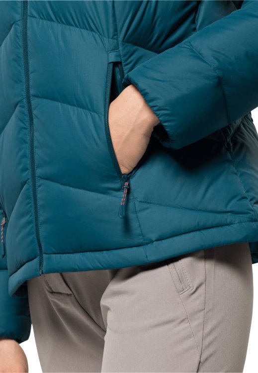 Blue Coral Herzberg Down Jacket W Origins Brand Jack Wolfskin