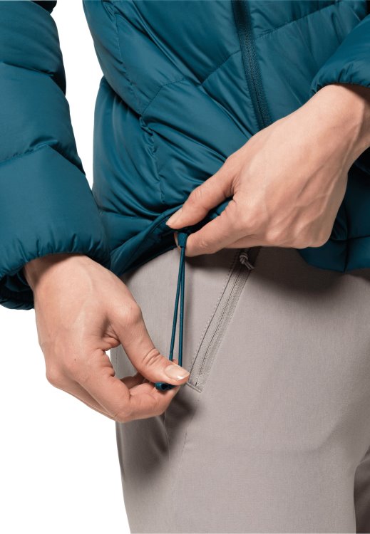 Blue Coral Herzberg Down Jacket W Origins Brand Jack Wolfskin