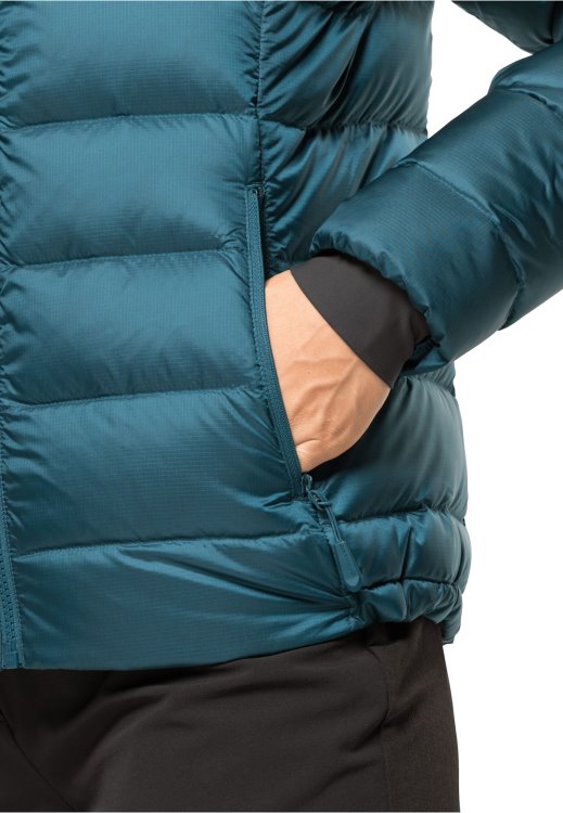 Nebelhorn Down Hoody W Blue Coral Brand Jack Wolfskin Collections