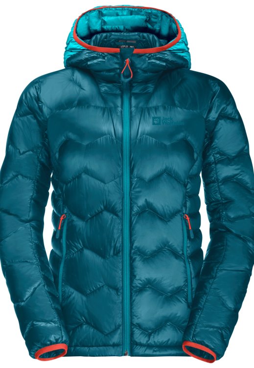 Blue Coral Brand Jack Wolfskin Collection Alpspitze Down Hoody W