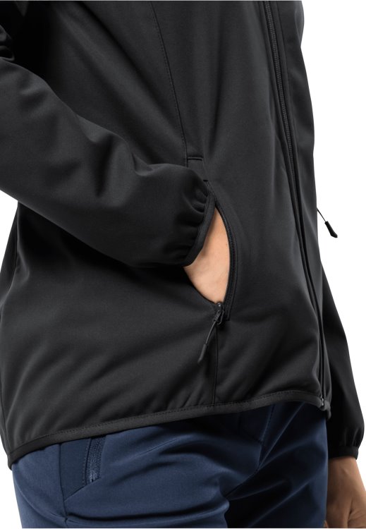 Windhain Hoody W Hot Brand Jack Wolfskin Black