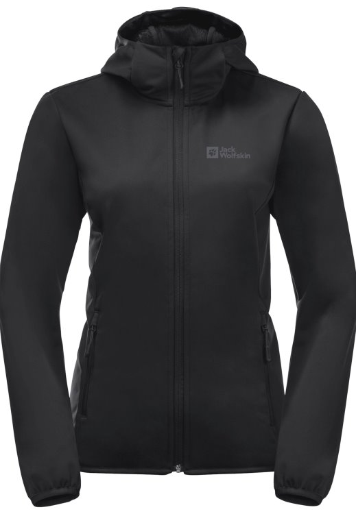 Windhain Hoody W Hot Brand Jack Wolfskin Black