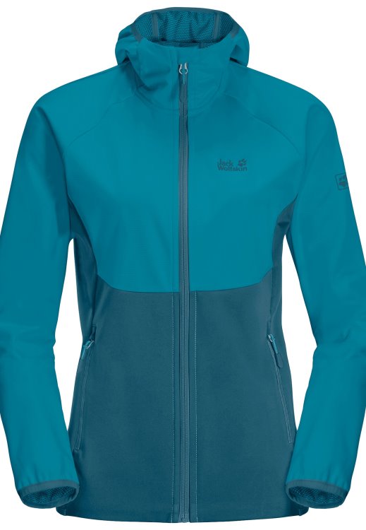 Brand Jack Wolfskin Collection Go Hike Softshell W Blue Coral