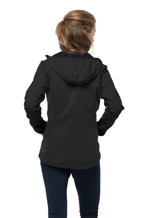 Black Go Hike Softshell W New Brand Jack Wolfskin