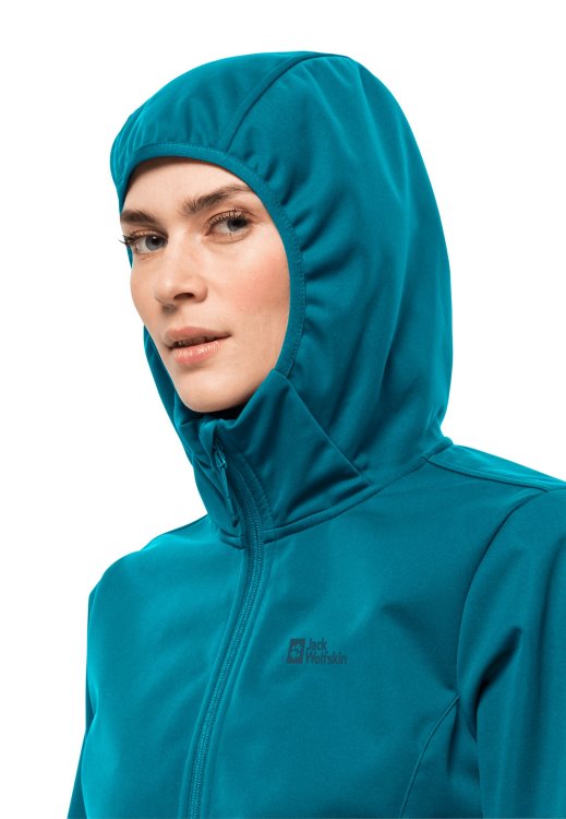 Collection Windhain Hoody W Freshwater Blue Brand Jack Wolfskin