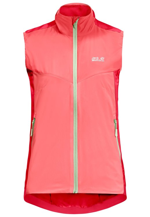 Tulip Red Brand Jack Wolfskin Tourer Softshell Vest W Hot