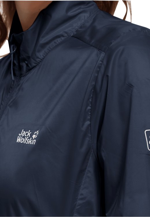 Night Blue Pack & Go Windshell W Collection Brand Jack Wolfskin