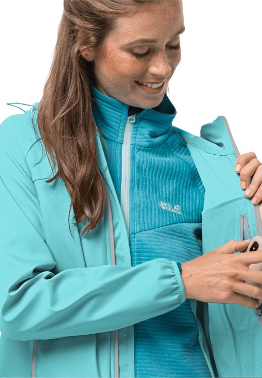 Origins Brand Jack Wolfskin Peppermint Eagle Peak II Softshell W