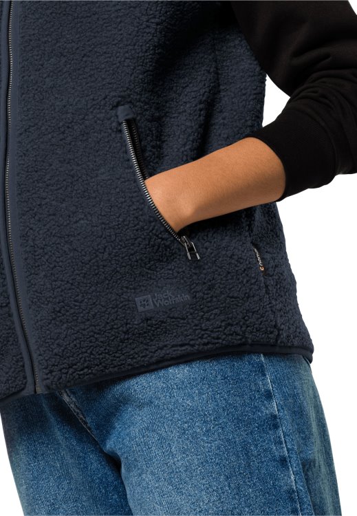 High Curl Vest W Night Blue Fashion Brand Jack Wolfskin