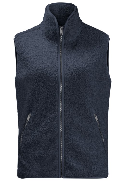 High Curl Vest W Night Blue Fashion Brand Jack Wolfskin