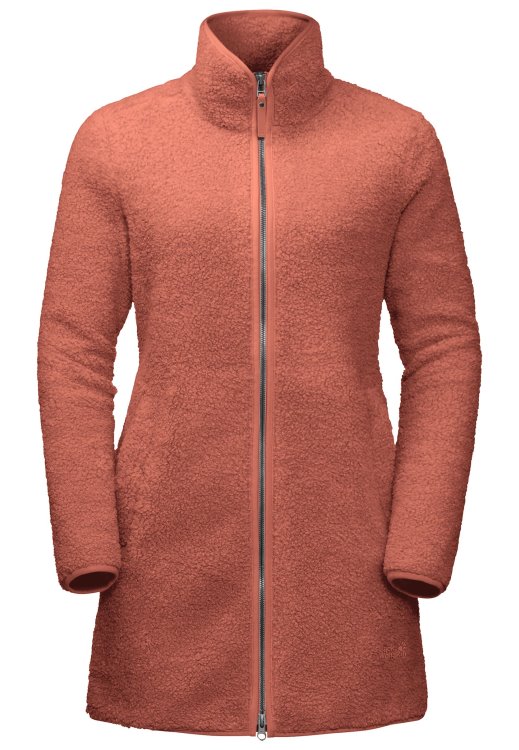 Brand High Curl Coat W Autumn Red Brand Jack Wolfskin