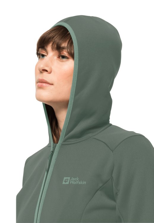 Best Hedge Green Baiselberg Hooded Fz W Brand Jack Wolfskin