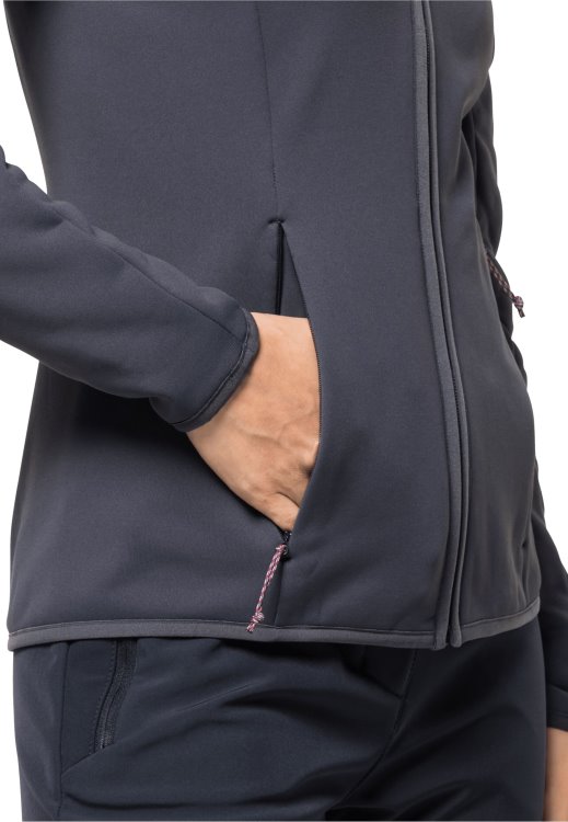 Baiselberg Hooded Fz W Graphite Brand Jack Wolfskin Collection