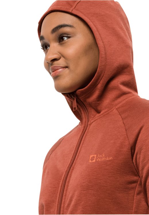 Autumn Red Collections Brand Jack Wolfskin Waldsee Hooded Jacket W