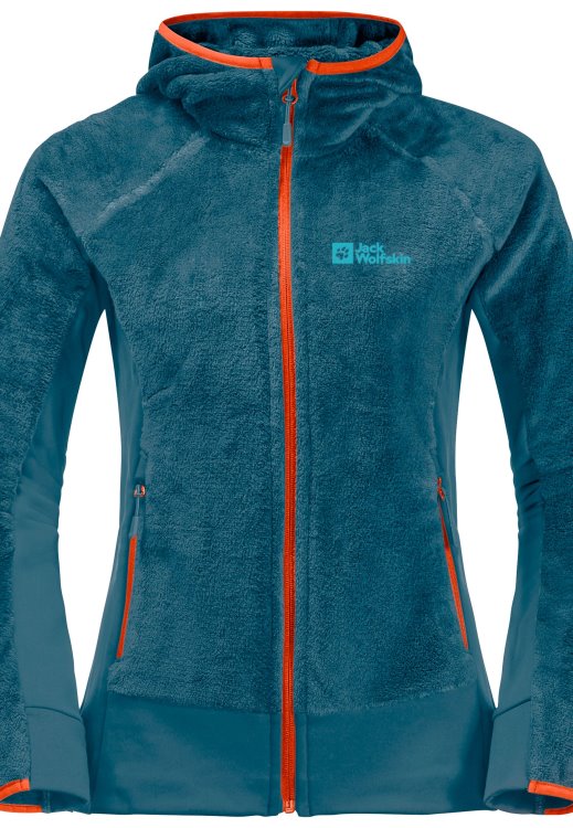 Best Brand Jack Wolfskin Rotwand Hooded Fz W Blue Coral