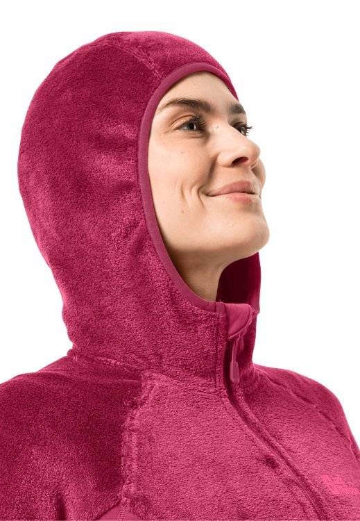 Rotwand Hooded Fz W Brand Jack Wolfskin Cranberry Collection