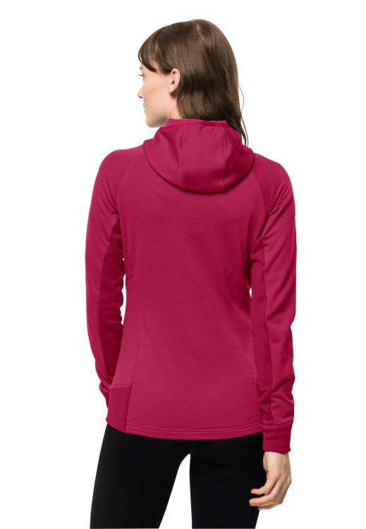 Cranberry Hydro Grid Fleece W Original Brand Jack Wolfskin