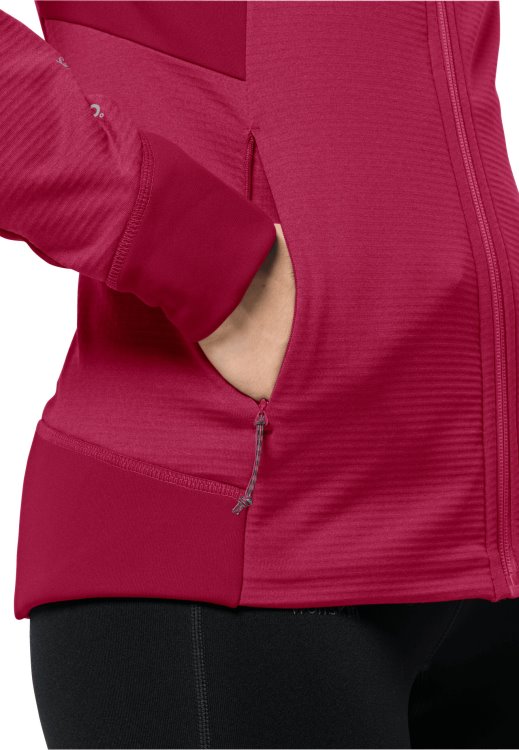 Cranberry Hydro Grid Fleece W Original Brand Jack Wolfskin