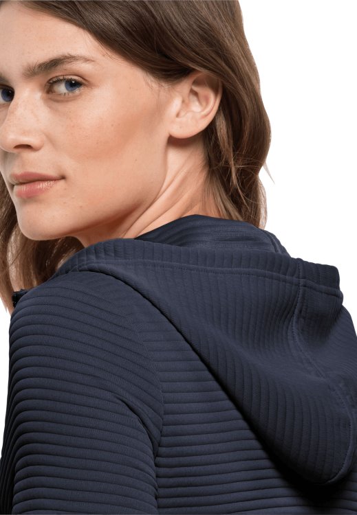 Night Blue Original Modesto Hooded Jacket Women Brand Jack Wolfskin