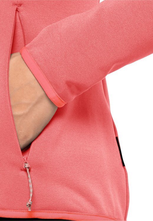 Turbulence Fleece W Best Brand Jack Wolfskin Desert Rose