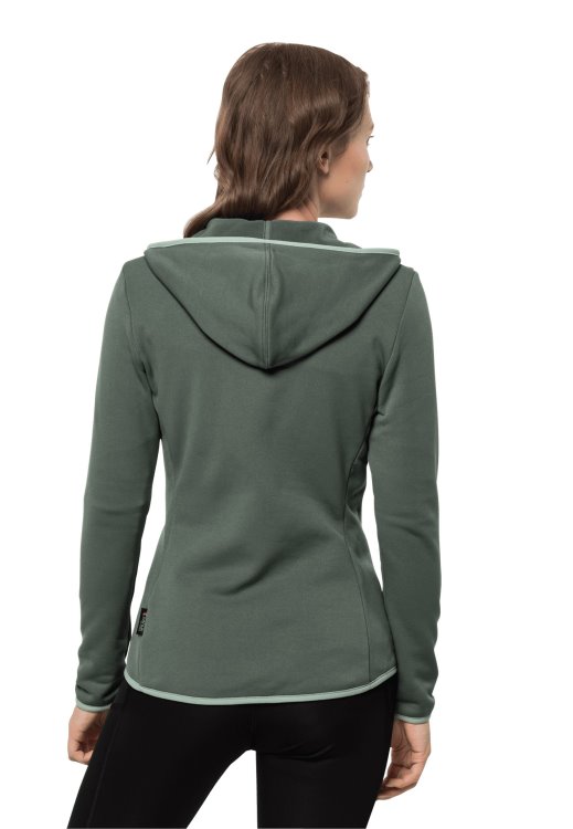 Brand Jack Wolfskin Collections Turbulence Fleece W Hedge Green