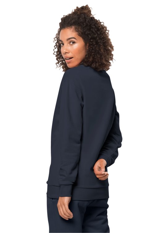 Essential Crewneck W Collection Night Blue Brand Jack Wolfskin