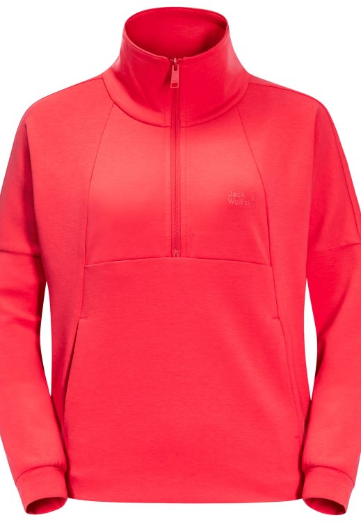 Tulip Red Brand Jack Wolfskin New Haven Half Zip W Fashion