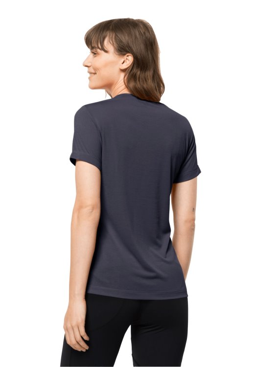 Hiking S/s Graphic T W Brand Jack Wolfskin Graphite Fashion